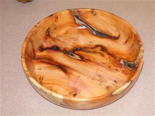 Yew Bowl by Keith Leonard